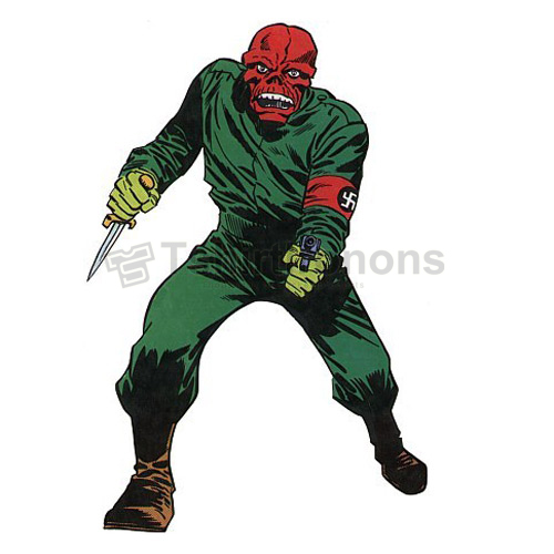 Red Skull T-shirts Iron On Transfers N7706